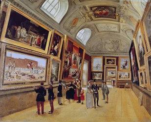 Ansicht eines Raumes im Musée du Luxembourg in Paris, 1883-85